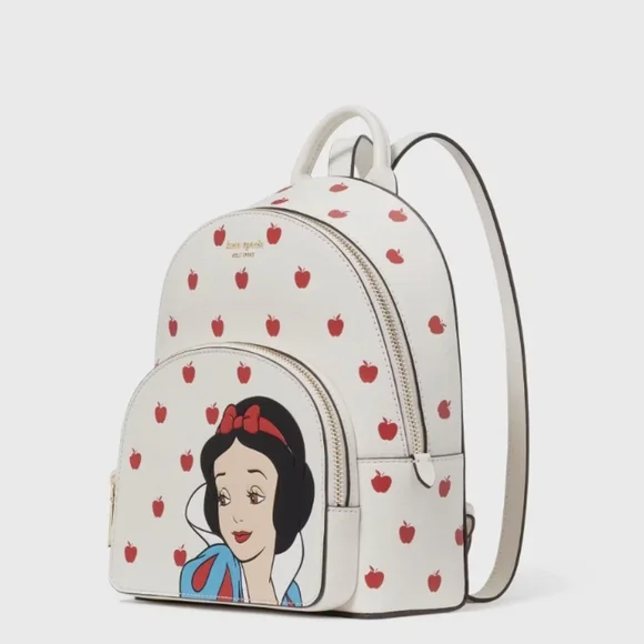 Kate Spade Snow White Cream and Red Apple Mini Backpack New Kate Spade x Snow White Collection Debuts in Disney  main image 3